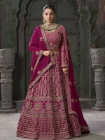 Deep Pink Premium Georgette Lehenga Choli